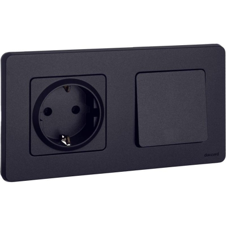 Выключатель 1-кл. Inspiria 10А IP20 250В 10AX механизм антрацит IEK 673603