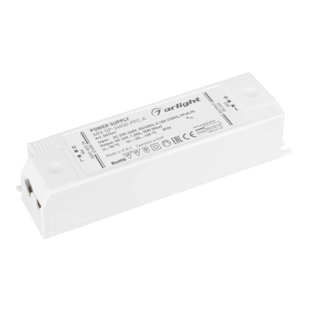 Блок питания ARV-SP-24030-PFC-A 24В 1.25А 30Вт IP20 пластик Arlight 047441 Блок питания ARV-SP-24030-PFC-A 24В 1.25А 30Вт IP20 пластик Arlight 047441