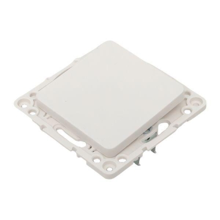 Переключатель проходной 1-кл. Стокгольм 10А винтов. клеммы механизм бел. PROxima EKF EYV10-025-20