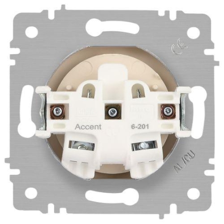 Розетка 1-м СП Accent 6-201-03 16А IP20 250В 2P алюм. Intro Б0063661 Розетка 1-м СП Accent 6-201-03 16А IP20 250В 2P алюм. Intro Б0063661