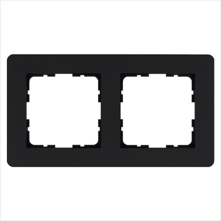 Рамка 2-м G-Flex черн. матов. soft touch Jasmart G1102PB Рамка 2-м G-Flex черн. матов. soft touch Jasmart G1102PB