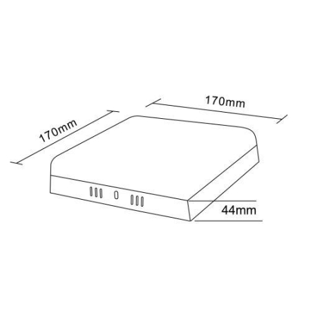 Светильник светодиодный LED 16-24-4K 24Вт 4000К накладной квадратный ЭРА Б0054340 Светильник светодиодный LED 16-24-4K 24Вт 4000К накладной квадратный ЭРА Б0054340