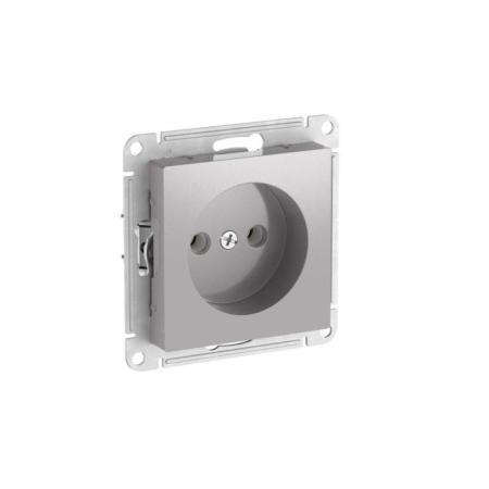 Розетка AtlasDesign 16А без заземл. без шторок быстрозажим. клем. механизм алюм. SE ATN000341S Розетка AtlasDesign 16А без заземл. без шторок быстрозажим. клем. механизм алюм. SE ATN000341S