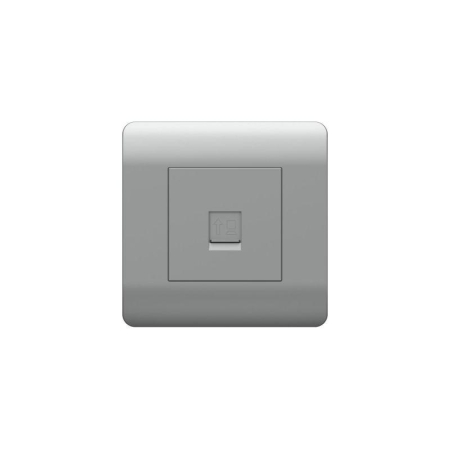 Розетка компьютерная 1-м NEW3-E RJ45 серебр. CHINT 431417 Розетка компьютерная 1-м NEW3-E RJ45 серебр. CHINT 431417