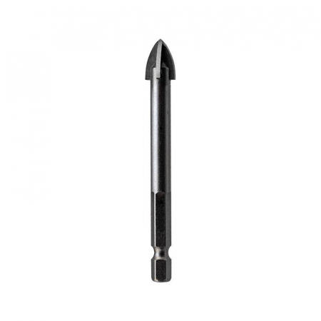 Сверло по стеклу и керамике 12мм 4 грани шестигранный хвостовик Kranz KR-91-0652