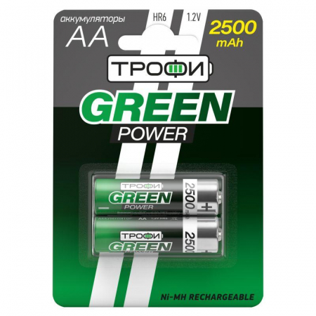 Аккумулятор AA/HR6-2BL 2500мА.ч (блист.2шт) Трофи C0032101 Аккумулятор AA/HR6-2BL 2500мА.ч (блист.2шт) Трофи C0032101