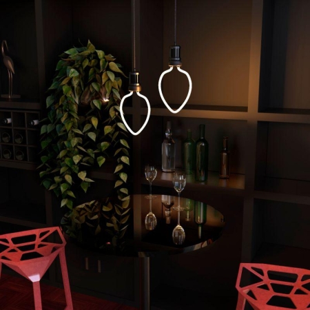 Лампа светодиодная филаментная Filament Artline 4Вт Heart матов. 2700К тепл. бел. Е27 330лм milky GAUSS 1003802104