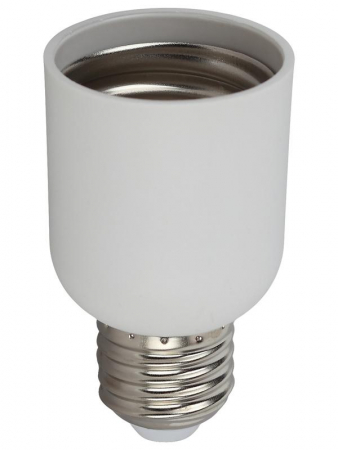 Патрон переходник E27-E40 белый ЭРА Б0027978 Патрон переходник E27-E40 белый ЭРА Б0027978