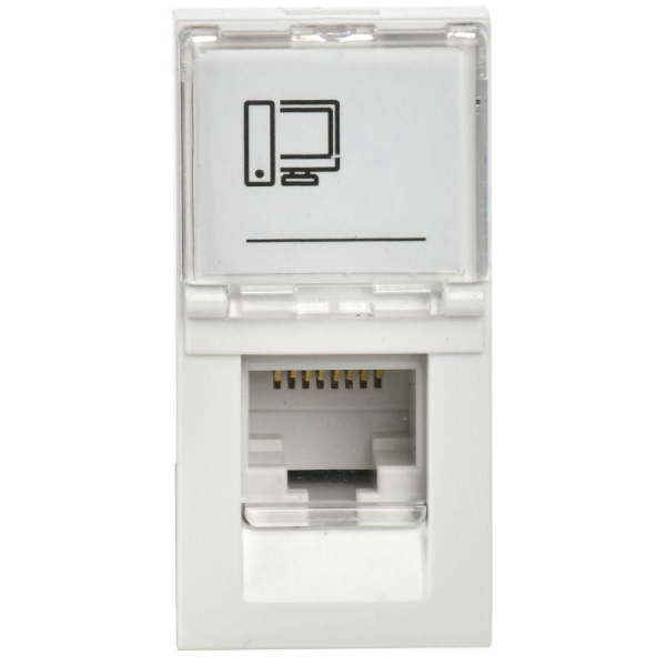 Розетка компьютерная 1-м 1мод. RJ45 кат.5E UTP механизм PRIMER IEK CKK-40D-RI1-K01 Розетка компьютерная 1-м 1мод. RJ45 кат.5E UTP механизм PRIMER IEK CKK-40D-RI1-K01