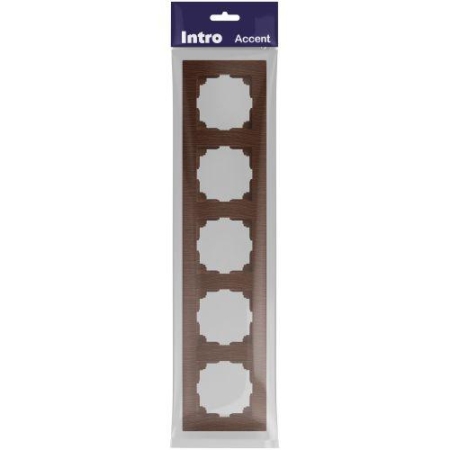 Рамка 5-м СП Accent 6-505-10 венге Intro Б0063741