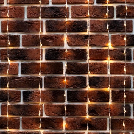 Гирлянда светодиодная "Светодиодный Дождь" 3х2м 240LED тепл. бел. 25Вт 230В IP20 эффект водопада провод прозр. Neon-Night 235-006 Гирлянда светодиодная "Светодиодный Дождь" 3х2м 240LED тепл. бел. 25Вт 230В IP20 эффект водопада провод прозр. Neon-Night 235-006