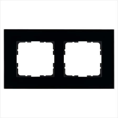 Рамка 2-м G-Glass стекло черн. Black Glass Jasmart G1002GB Рамка 2-м G-Glass стекло черн. Black Glass Jasmart G1002GB