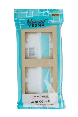 Рамка 2-м VESNA вертикал. без вставки зол. LEZARD 742-3600-152 Рамка 2-м VESNA вертикал. без вставки зол. LEZARD 742-3600-152