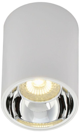 Светильник 4111 накладной поворотный GU10 бел./хром пласт. IEK LT-UPB0-4111-GU10-1-K23