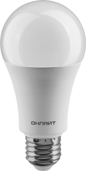 Лампа светодиодная 90 405 OLL-A60-21-230-4K-E27 (PRO 90-240В) ОНЛАЙТ 90405