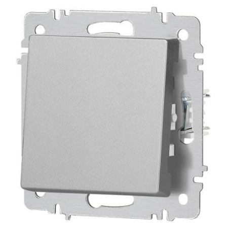 Кнопка Accent 6-109-03 10А-250В IP20 СУ алюм. Intro Б0063608