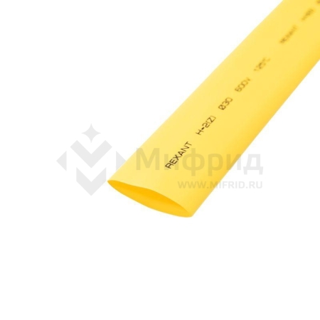 Трубка термоусадочная ТУТ нг 30.0/15.0 желт. 1м Rexant 23-0002