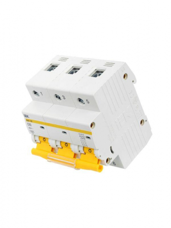 Выключатель автоматический модульный 3п C 100А 10кА ВА47-100 KARAT IEK MVA40-3-100-C Выключатель автоматический модульный 3п C 100А 10кА ВА47-100 KARAT IEK MVA40-3-100-C