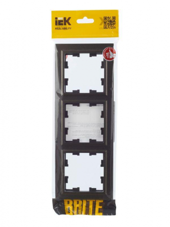 Рамка 3-м BRITE РУ-3-БрТБ бронза IEK BR-M32-K45 Рамка 3-м BRITE РУ-3-БрТБ бронза IEK BR-M32-K45