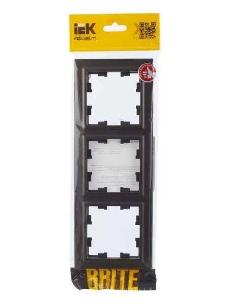 Рамка 3-м BRITE РУ-3-БрТБ бронза IEK BR-M32-K45 Рамка 3-м BRITE РУ-3-БрТБ бронза IEK BR-M32-K45