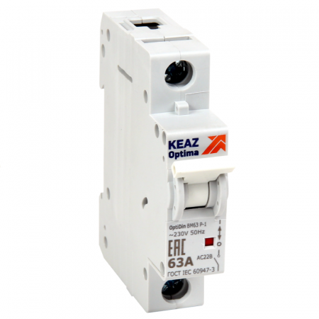 Выключатель нагрузки модульный 1п 40А OptiDin BM63Р УХЛ3 КЭАЗ 103891 Выключатель нагрузки модульный 1п 40А OptiDin BM63Р УХЛ3 КЭАЗ 103891