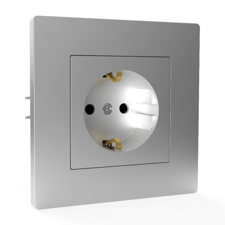 Розетка 1-м СП Pixel 16А IP20 с заземл. защ. шторки в сборе алюм. TOKOV ELECTRIC TKE-PX-R1FZSF-C03 Розетка 1-м СП Pixel 16А IP20 с заземл. защ. шторки в сборе алюм. TOKOV ELECTRIC TKE-PX-R1FZSF-C03