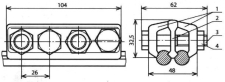 Зажим стыковой шунтовой КС-047-1