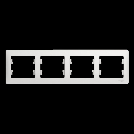 Рамка 4-м Glossa горизонт. бел. SE GSL000104 Рамка 4-м Glossa горизонт. бел. SE GSL000104