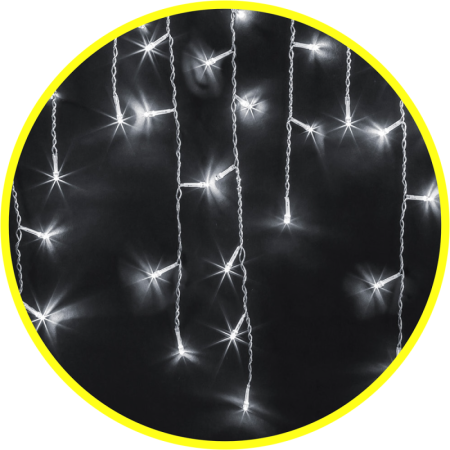 Гирлянда светодиодная "Бахрома" 93 689 NGF-D029-03 4.7х0.6м 240LED CW IP44 BL Navigator 93689