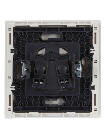 Розетка СП FORTE&PIANO FP218 10А без заземл. без защ. шторок винт. крепл. бел. IEK FP-R10-10-K01