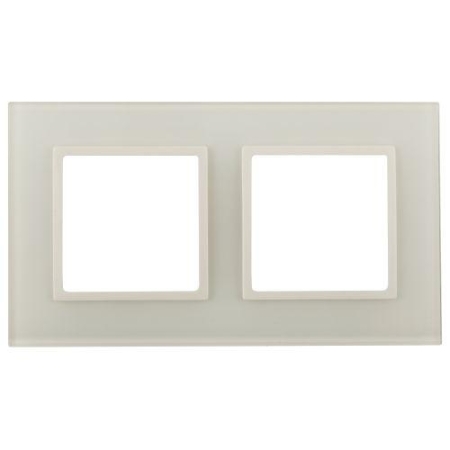 Рамка 2-м Elegance 14-5102-02 стекло слон. кость Эра Б0059169 Рамка 2-м Elegance 14-5102-02 стекло слон. кость Эра Б0059169