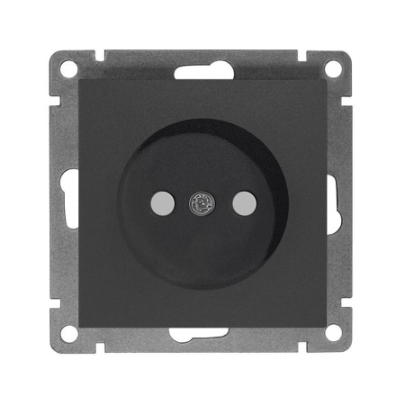 Розетка 1-м СП Афина 16А IP20 без заземл. защ. шторки механизм графит Universal A0047-Gr Розетка 1-м СП Афина 16А IP20 без заземл. защ. шторки механизм графит Universal A0047-Gr