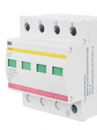 Ограничитель перенапряжения ОПС1-B 4P KARAT IEK MOP20-4-B