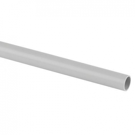 Труба гладкая ПВХ жесткая d25мм сер. (дл.3м) Эра Б0020106