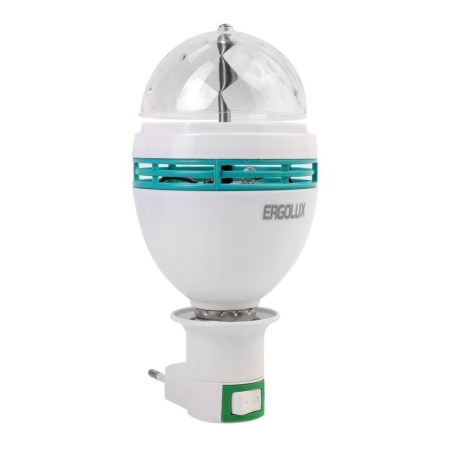 Лампа светодиодная DISCO 3Вт Е27 RGB 220-240В LED-A75DIS-3W-E27 Ergolux 14541