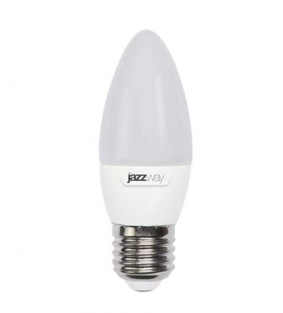 Лампа светодиодная PLED-SP 7Вт C37 свеча 3000К тепл. бел. E27 530лм 230В JazzWay 1027825-2 Лампа светодиодная PLED-SP 7Вт C37 свеча 3000К тепл. бел. E27 530лм 230В JazzWay 1027825-2