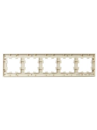 Рамка 5-м BRITE РУ-5-Бр беж. рифленый IEK BR-M52-51-K10