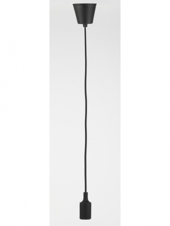 Патрон пластиковый Е27 с подвесом черн. Эра Б0048039 Патрон пластиковый Е27 с подвесом черн. Эра Б0048039