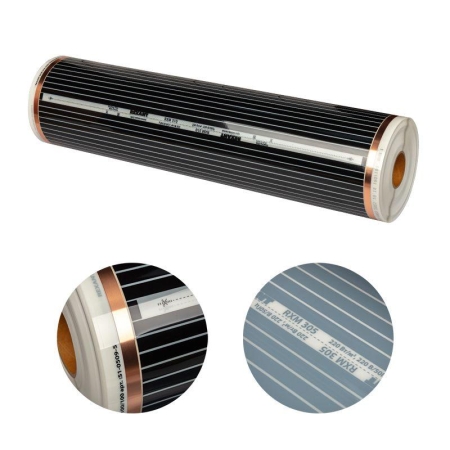 Комплект "Теплый пол" (пленка) рулон RXM 310 220Вт/кв.м шир. 100см толщ. 0.338мм (уп.100м) Rexant 51-0509-5