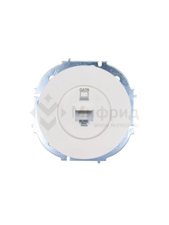 Розетка компьютерная СП OSEN RJ45 кат.6 механизм бел. LEZARD 743-0288-140