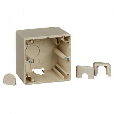 Коробка 1 пост ОП Merten беж. SchE MTN512144 Коробка 1 пост ОП Merten беж. SchE MTN512144