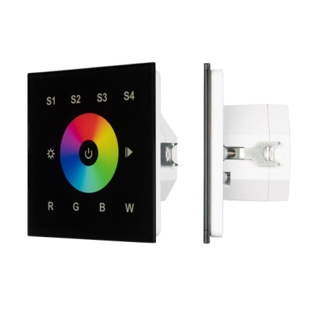 Панель сенсорная DALI-901-11-1G-4SC-RGBW-DT8-IN Black (BUS/230) (IВP20 пластик) INTELLIGENT ARLIGHT 037199 Панель сенсорная DALI-901-11-1G-4SC-RGBW-DT8-IN Black (BUS/230) (IВP20 пластик) INTELLIGENT ARLIGHT 037199