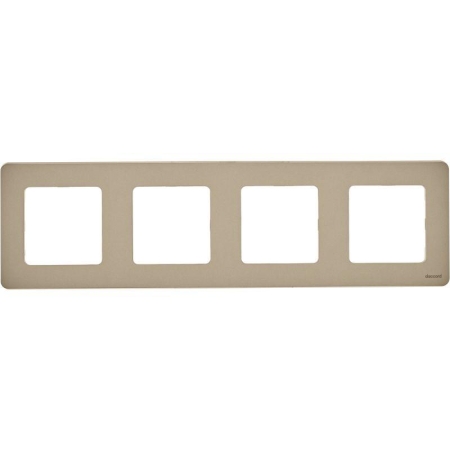 Рамка 4-м Inspiria шампань IEK 673968 Рамка 4-м Inspiria шампань IEK 673968