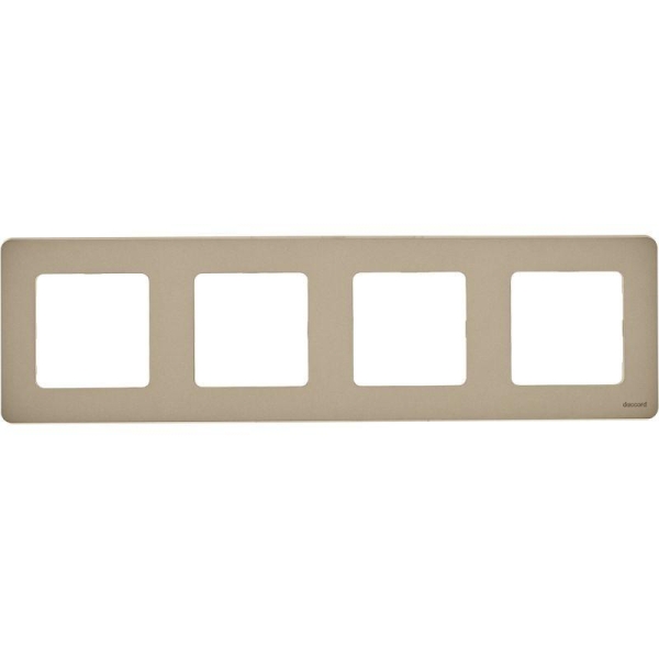 Рамка 4-м Inspiria шампань IEK 673968 Рамка 4-м Inspiria шампань IEK 673968