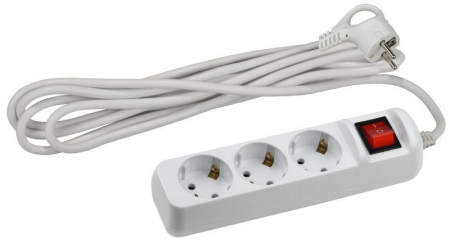 Удлинитель 3х5м с заземл. 10А IP20 UX-3es-5m ПВС 3х0.75 с выкл. Эра Б0035755 Удлинитель 3х5м с заземл. 10А IP20 UX-3es-5m ПВС 3х0.75 с выкл. Эра Б0035755