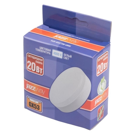 Лампа светодиодная PLED-GX53 20Вт 4000К нейтр. бел. GX53 JazzWay 5065314