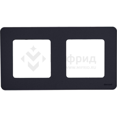 Рамка 2-м СП Inspiria IP20 антрацит IEK 673943