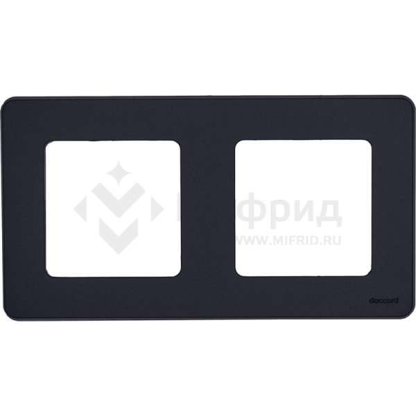 Рамка 2-м СП Inspiria IP20 антрацит IEK 673943