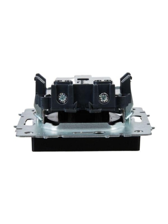 Розетка BRITE РС10-1-0-БрЧ 10А без заземл. без защ. шторок механизм черн. IEK BR-R10-10-K02