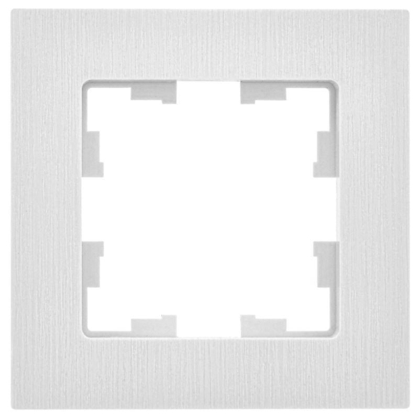 Рамка 1-м BRITE РУ-1-Бр бел. рифленый IEK BR-M12-51-K01
